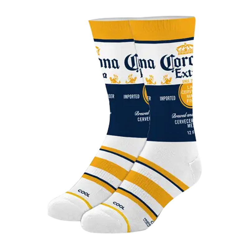 Cool Socks Men's Crew Folded - Corona Extra 