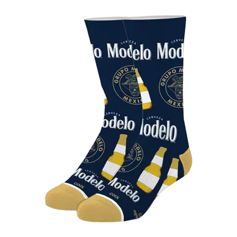 Cool Socks Men's Crew Folded - Modelo Bottles