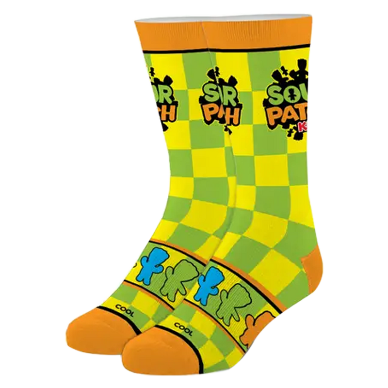 Cool Socks Men's Crew Folded - Sour Patch Kids Checkers