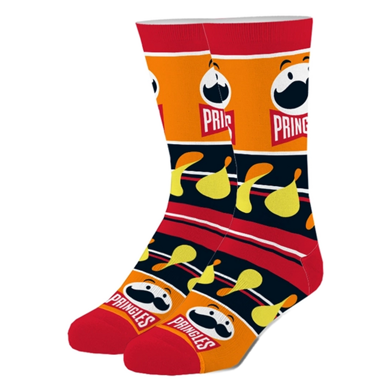 Crazy Socks Men's Crew Folded - Pringles Chips