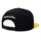 Black Los Angeles Lakers Hardwood Classics 2000-2003 NBA Finals Champions Snapback Hat - back