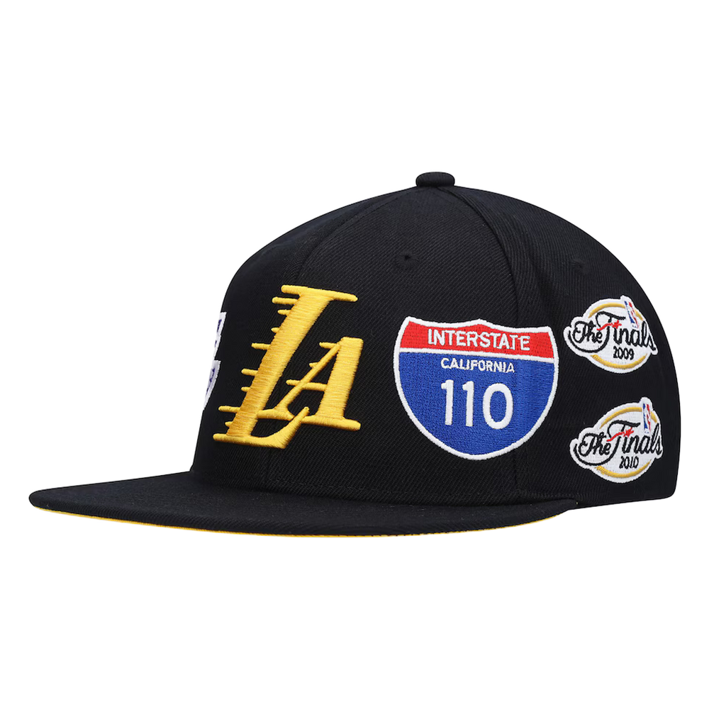 Mitchell & Ness NBA Champs Patch Snapback Los Angeles Lakers Black