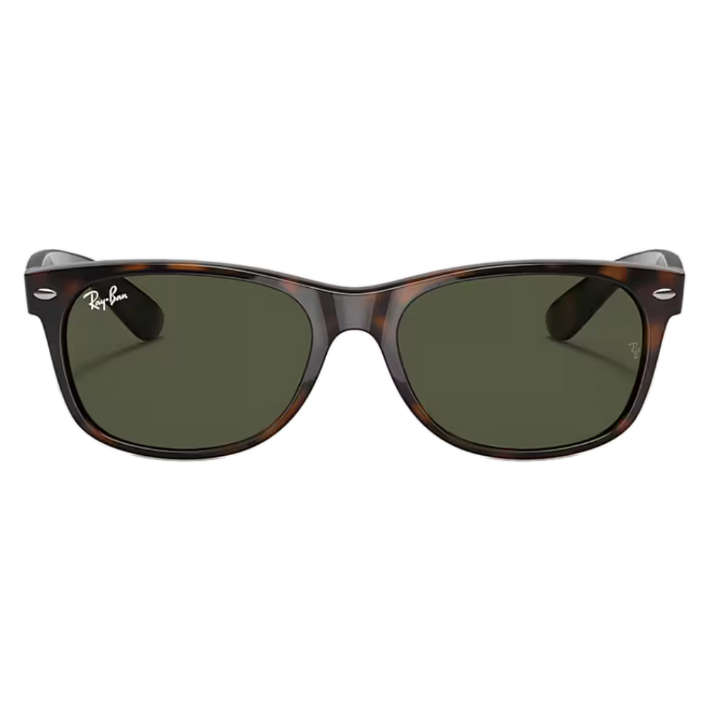 Ray-Ban New Wayfarer Classic Polished Tortoise, G-15 Green  display picture 1