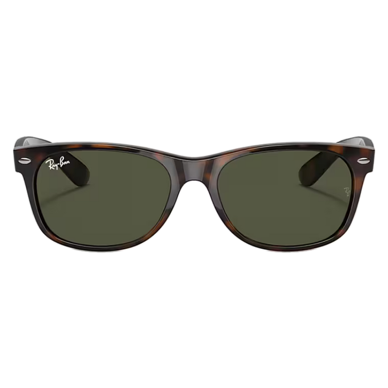 Ray-Ban New Wayfarer Classic Polished Tortoise, G-15 Green Lenses