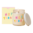 Toot Art - Not Today Candle Jar w/ Lid 