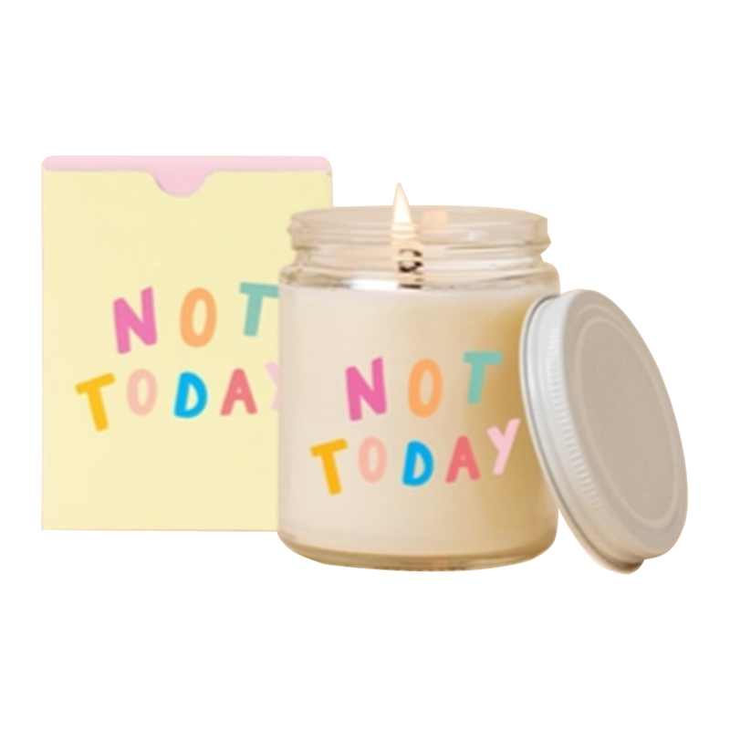 Toot Art - Not Today Candle Jar w/ Lid 