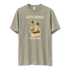 Santa Monica California with Sling Folding Chair Beach Vibes Tee Nova