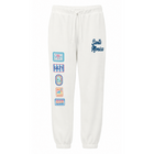 Ocean Drive White Surf Wash Jogger with Patches