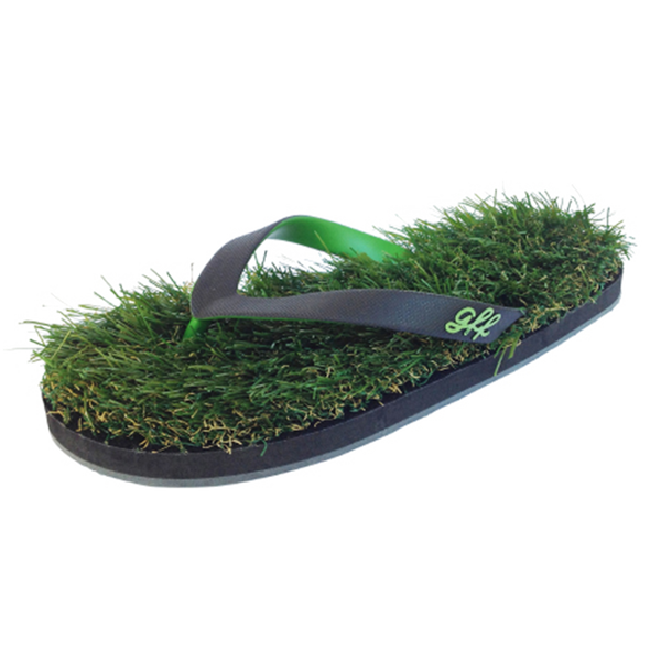 Green Grass Flip Flops Amazon.com | Grass Sandals - Premium Quality Synthetic Grass  main image 2