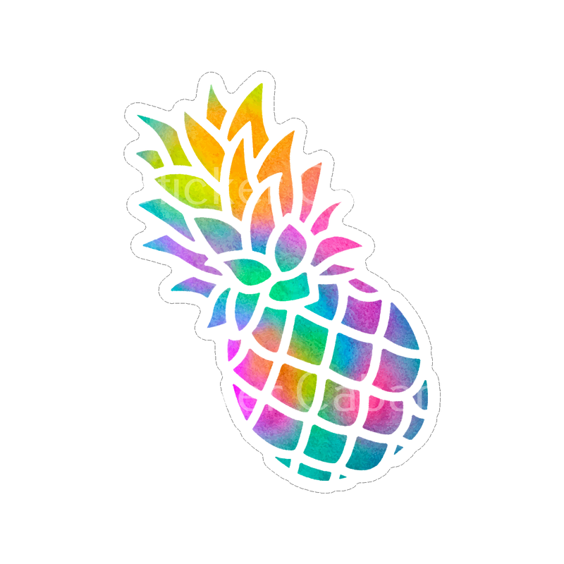 Sticker Cabana Pastel Pineapple