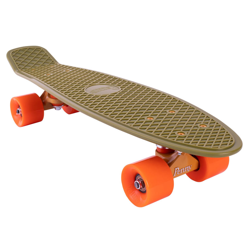 Penny Burnt Olive 22" Skateboard (Side)