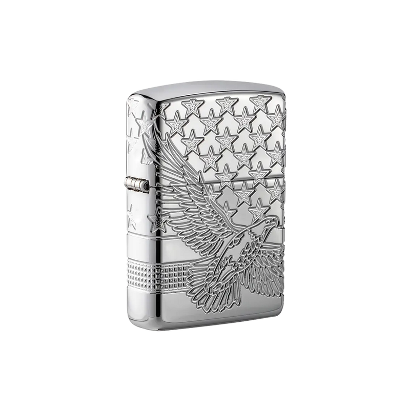 Zippo Lighter Patriotic Eagle Side 1