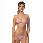 Pick Pink Solid Basic Triangle Bikini - Pink