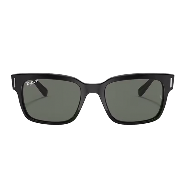 Ray-Ban Jeffrey Polished Black + Classic Green