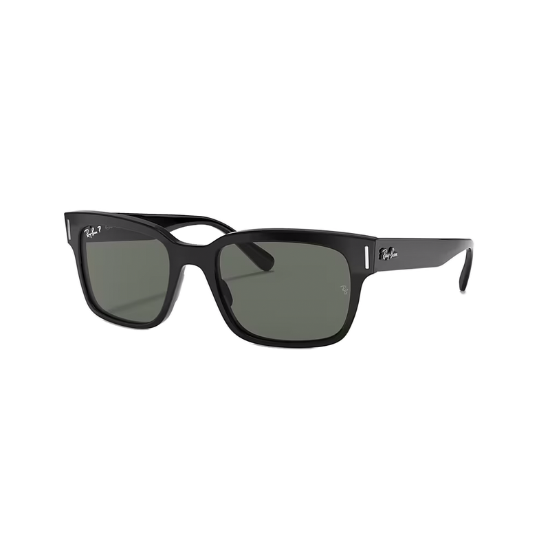 Ray-Ban Jeffrey Polished Black + Classic Green