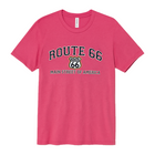 Route 66 Main St. of America IP Tee - Heather Fuchsia