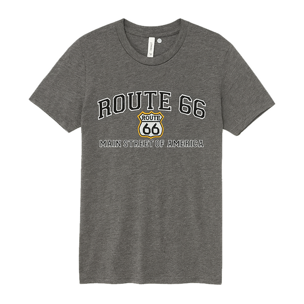 Route 66 Main St. of America IP Tee - Heather Charcoal
