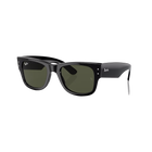 Ray-Ban Mega Wayfarer Polished Black + Classic Green