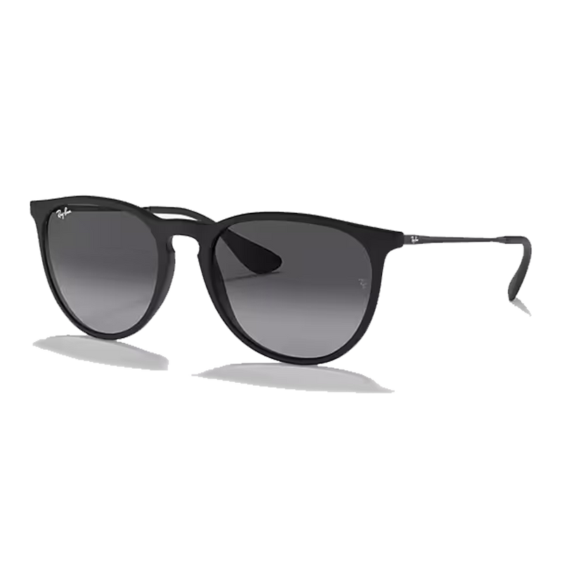 Erika Classic Matte Rubber Black, Grey Gradient Lenses Side