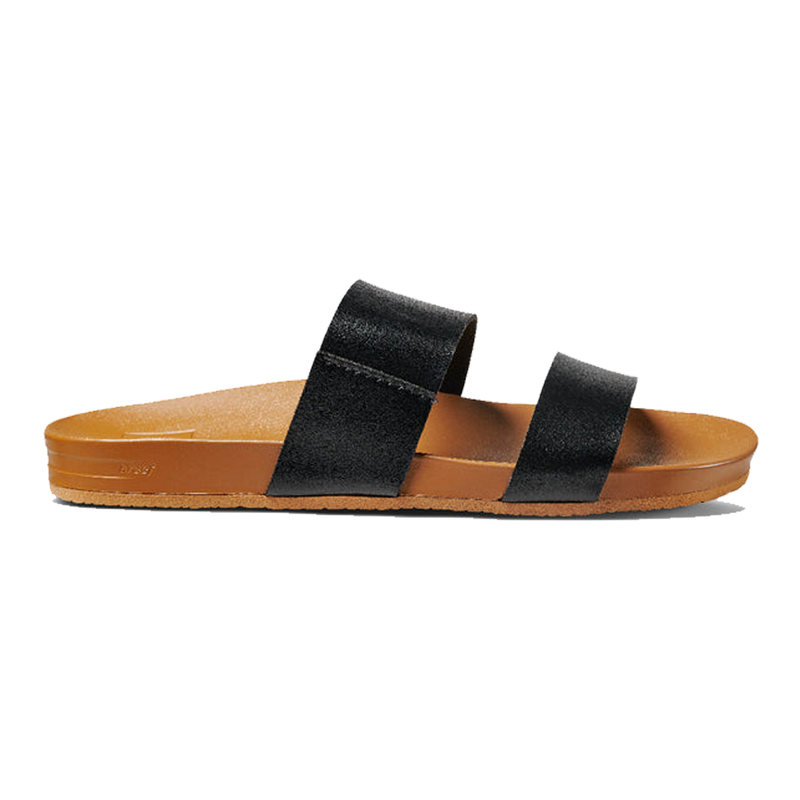 Reef Cushion Vista Women's Sandals - Black / Natural (side)