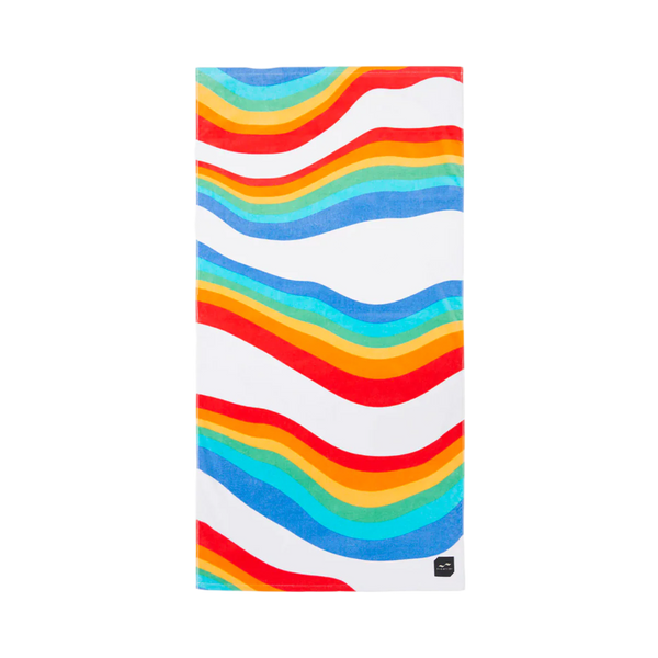 Slowtide Roygbiv Beach Towel - White