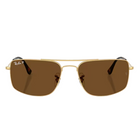 Ray-Ban Explorer III Polished Arista Gold, Polarized Brown Lenses