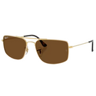 Ray-Ban Explorer III Polished Arista Gold, Polarized Brown Lenses Side view