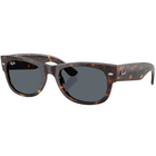 Black sunglasses with a reflective surface on a white background