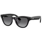 Ray-Ban Meta Skyler - Gen 2 Shiny Black, Polarized Gradient Graphite Lenses Side View