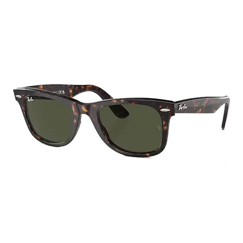 Original Wayfarer Classic Polished Tortoise , G-15 Green Lenses Side