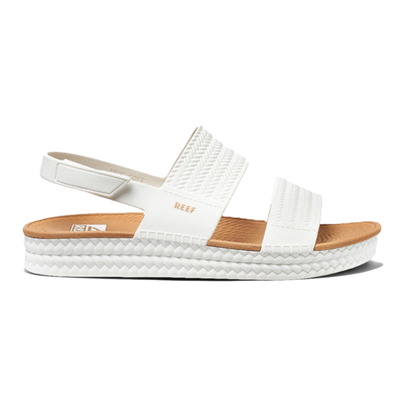 Reef Water Vista Women's Sandals - White/Tan (Side)