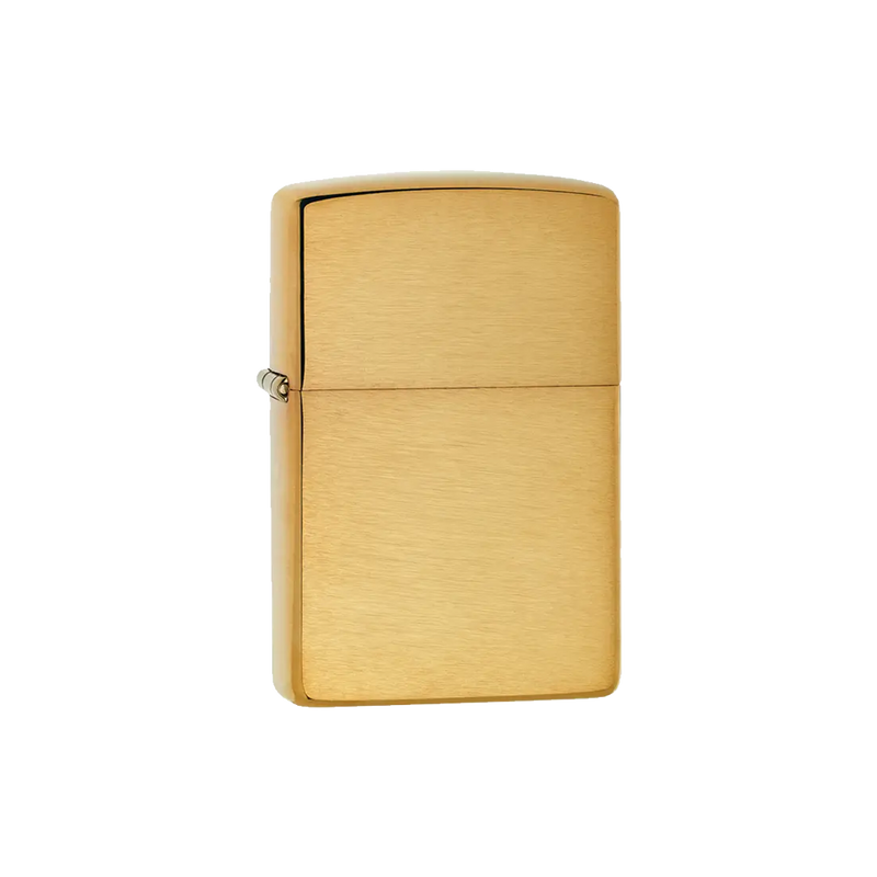 Zippo Regular Brushed Finish Brass Wind Proof Lighter