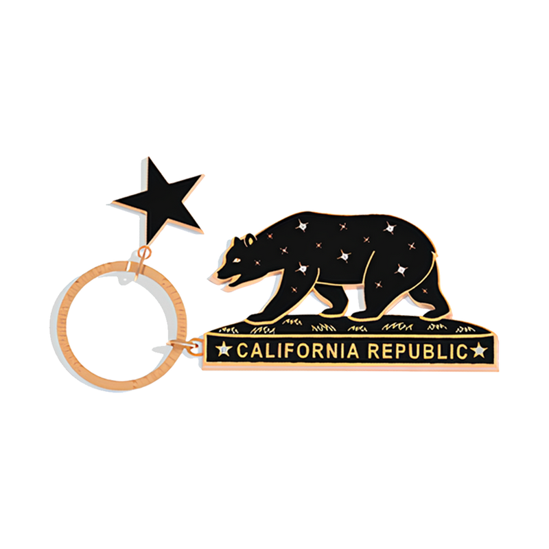 Kitchen Chic Cali Keychain Republic California Black