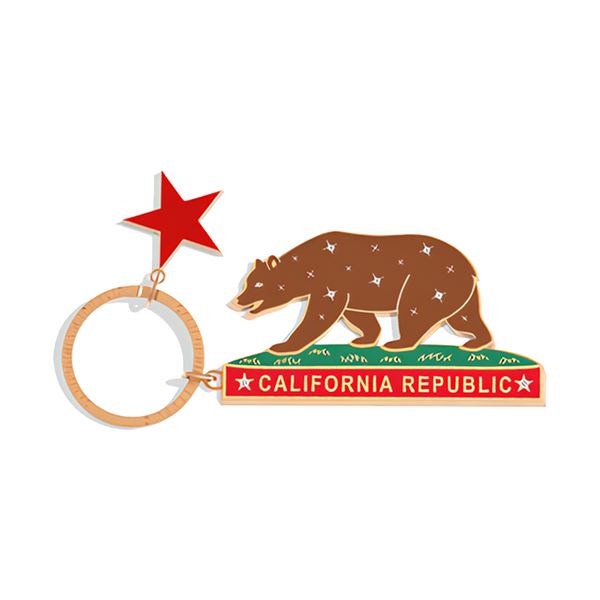 Kitchen Chic Cali Keychain Republic California Brown