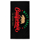 California West Coast Black Towel