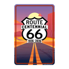 Route 66 Cent Road Sm. Parking Sign