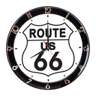 Route 66 12 inch Round Wall Clock