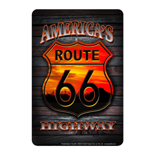 Route 66 - Sunset Santa Monica Parking Sign