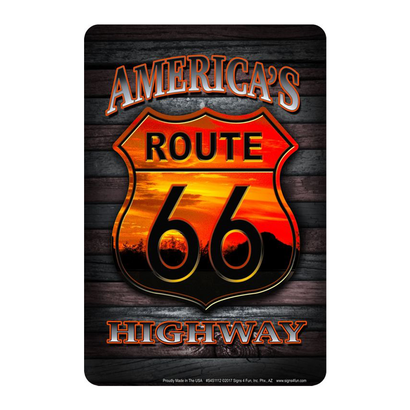 Route 66 - Sunset Santa Monica Parking Sign