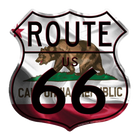 Route 66 California Flag Shield Sign