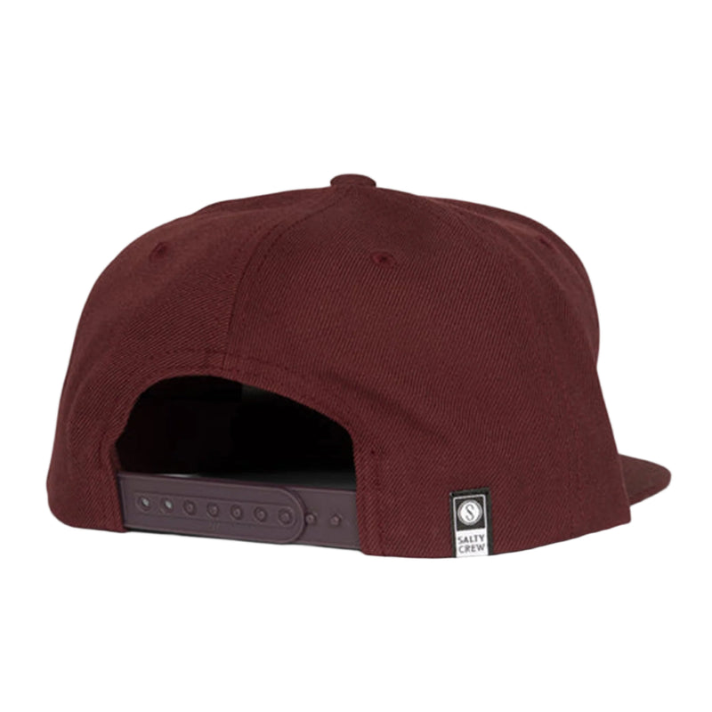Salty Crew Lurking 6 Panel Hat - Burgundy (Back)