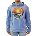 Santa Monica Graphic Wave Scene Pullover - Neptune Front