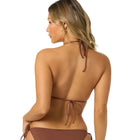 O'Neill Saltwater Solids Venice Triangle Top - Coconut Brown BK
