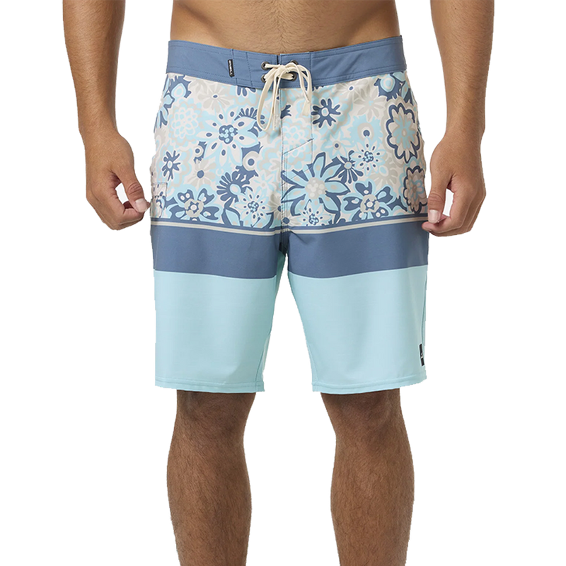 O'Neill Hyperfreak Heat Block 19" Boardshorts Pstl Turq 2 Front