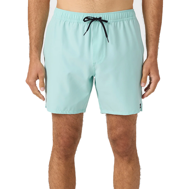 O'Neill Lennox Hermosa Solid 17" Swim Trunks Pastel Turq Front