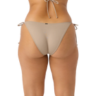Beige bikini bottom on a white background