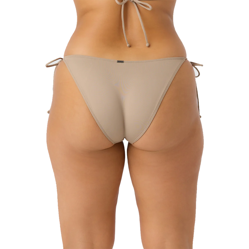 Beige bikini bottom on a white background