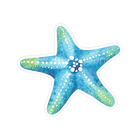 Sticker Cabana Blue Starfish