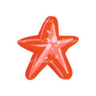 Sticker Cabana Red Starfish