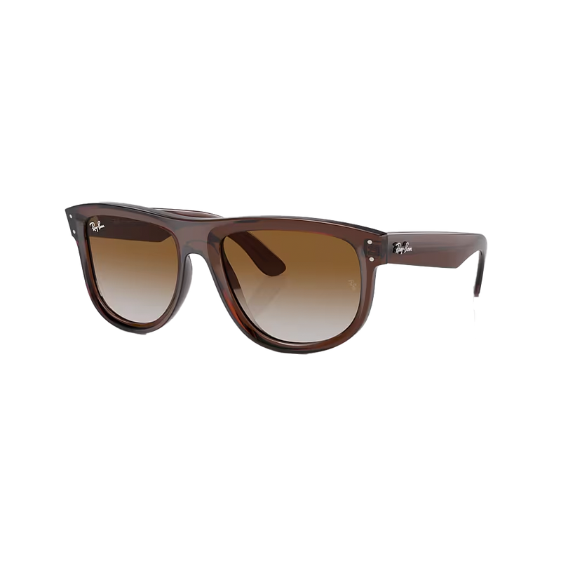 Ray-Ban Boyfriend Reverse Polished Transparent Brown + Gradient Brown